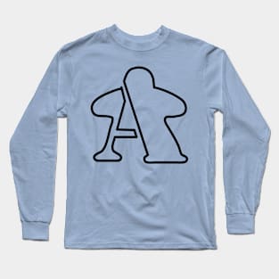 BGA Meeple: Choose Your Color! Long Sleeve T-Shirt